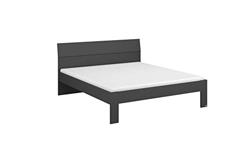 Rauch Flexx - Cama de Madera, Color Gris Metalizado, 209 x 185 x 90 cm