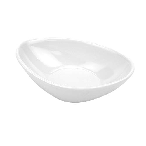 Finger Food Oval Melamina 100% Profissional, Gourmet Mix Gx5303, Branco Gourmet Mix Branco