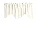 Zen Creative Designs Solid Poplin Scalloped Window Valance Home DÃ©cor Bedroom Nursery Kitchen Window (Ivory)