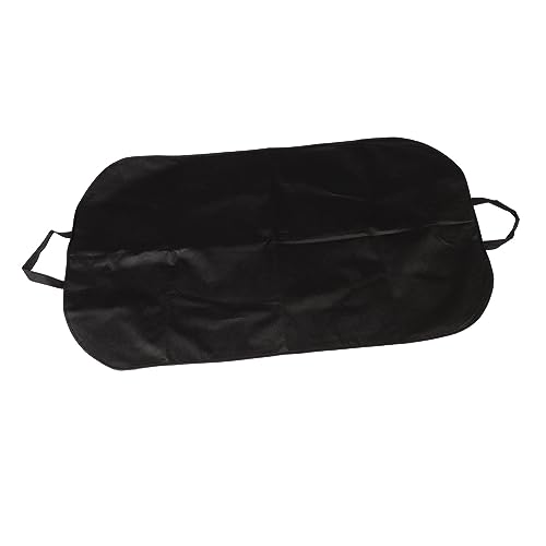 Portable Folding Suit Cover Bag Thickened Garment Protector for Travel Hanging Clothes Storage for Business and Home Black Large