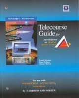 Paperback Telecourse Study Guide to accompany Managerial Accounting Book