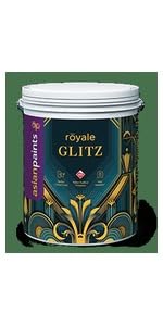 Image of Asian Paint Royale Glitz Luxury Emulsion Premium Interior Emulsion - Luxury Finish | Stain Resistant, Washable | 4 Liter (White)