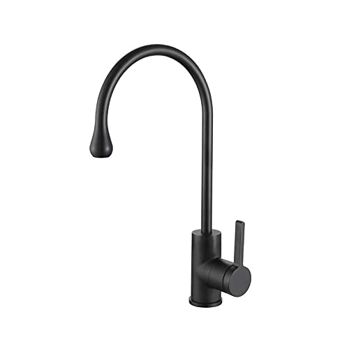 Rubinetti da cucina Spazzola Rubinetto for lavello da cucina in ottone dorato Miscelatore for lavello da cucina girevole a 360 Rubinetti for gru Rubinetto for lavello caldo e freddo Cocina Torne (Col