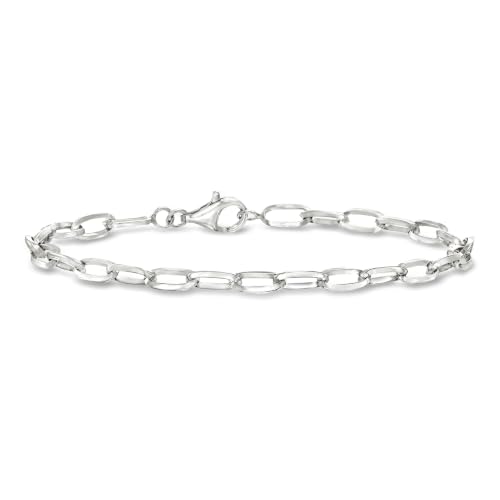 Image of Ross-Simons Solid Paper Clip Link Bracelet