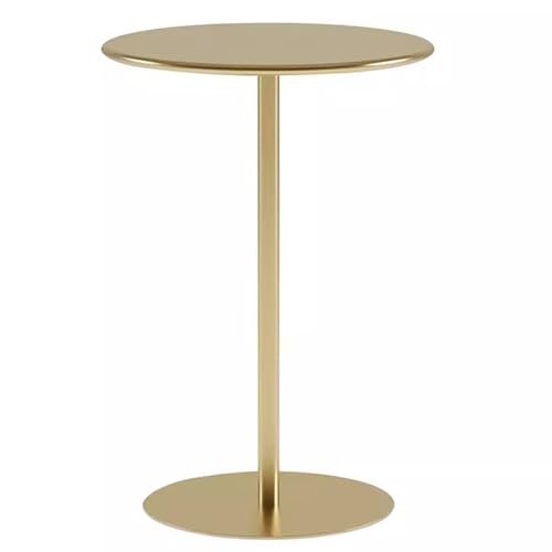 Table basse haute dorée pour optimiser une petite cuisine