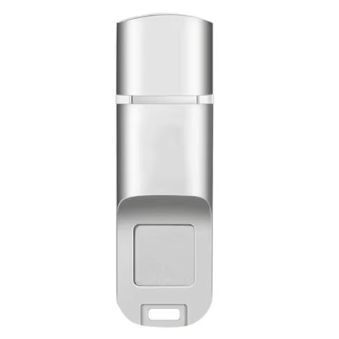 Chiavetta USB 3.0 crittografata con impronte digitali, 64 GB, gestione della privacy, trasferimento dati ad alta velocità, argento