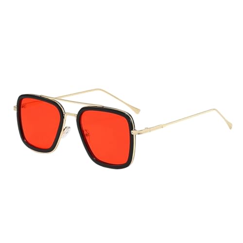 CVNRCLP Iron Man Lunettes de soleil Europe et États-Unis Mode Cadre carré Spiderman avec lunettes de soleil Hommes Tendance Lunettes de soleil Fabricant Lunettes de soleil pour hommes Lunettes et