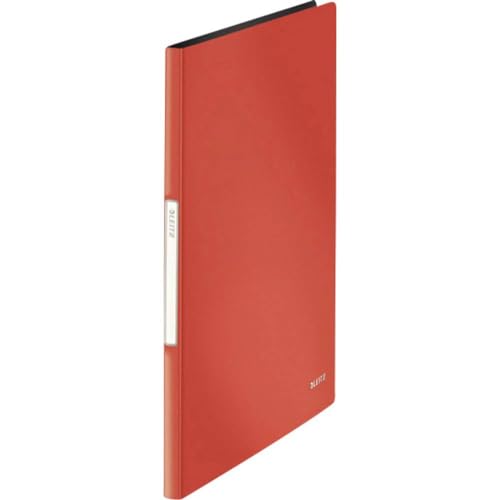 Leitz Solid, portalistino PP A4 20 custodie rosso chiaro