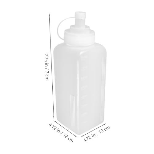 Image of Cabilock 2Pcs Large Squeeze Bottle, Plastic Squeeze Condiment Bottles with Cap Lids, Squirt Condiment Dispenser for Ketchup Mustard Mayo Salad Dressing and Olive Oil, 27oz /800ml