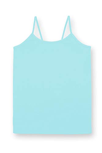 Kurve Girl’s Sleeveless Tank Top – Stretch Undershirts Cami Camisole, Uv Protective Fabric, Rated Upf 50+ (Made In Usa), Baby Blue, Age 4-6 #TOP2