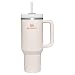 Produktbild Stanley Quencher H2.0 FlowState Trinkflasche mit Strohhalm 30OZ - Thermobecher Kühlt 15 Stunden - 60 Stunden Eisgekühlt - Spülmaschinenfest - Thermosflasche BPA Frei - Trinkbecher - Rose Petal