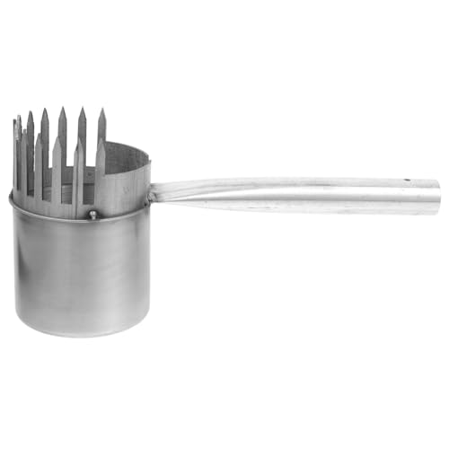 HOLIDYOYO Fruit Artifact Blueberry Rake Scoop Grabber Reacher Harvesting The and Berry Harvest Tool Fruit Picker Attachment Fruit Picker Pole Fruit Picker Basket Only Iron Silver