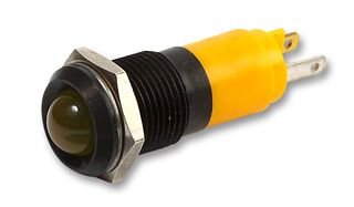 Cml Innovative Technologies Panel Mount Indicator, Led, 14Mm, Yellow, 12V - 19211252