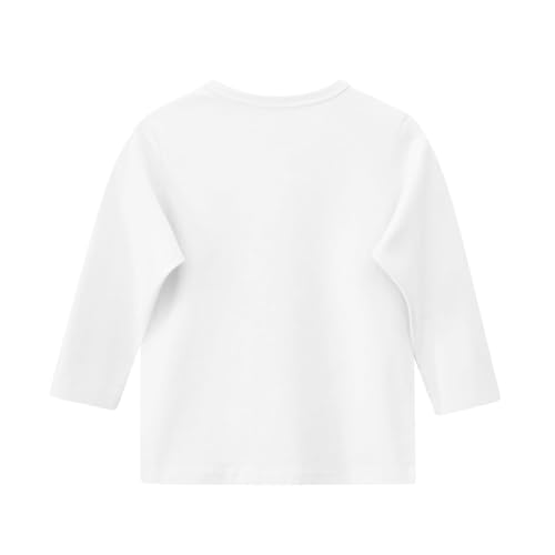 Teen Girls Floral 3/4 Length Sleeve Top Summer Crewneck Casual Athletic Blouse for Kids Soft (White #7, 10-11 Years)2