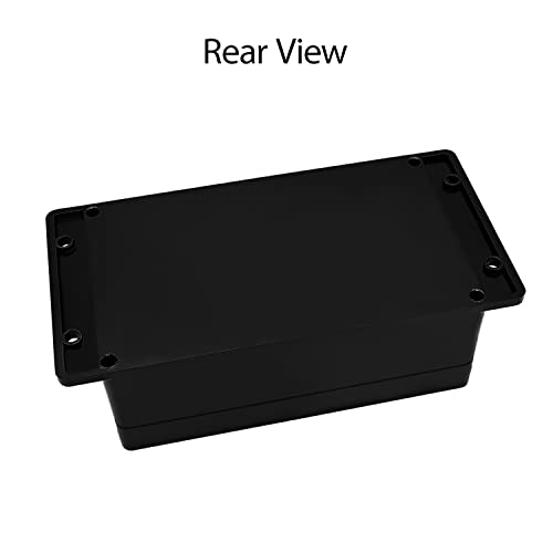 Lmioetool Junction Box Waterproof Dustproof Ip65 Abs Plastic Universal Electric Project Enclosure Black With Fixed Ear 6.22"X3.54"X2.36"(158 X 90 X 60 Mm) #TOP4