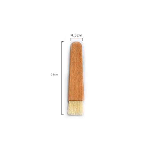 BESTONZON Escova de pastelaria BBQ Basting Escova Javali Cerdas com Alça de Madeira Perfeita para Co