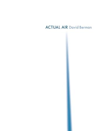 "Actual Air" by David Berman