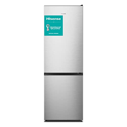 Hisense RB372N4AC2 Kühl-Gefrierkombination/ NoFrostPlus/ Multiflow 360°/ HolidayMode/ LED-Display/ 178,5 cm/ Kühlteil 207 l/ Gefrierteil 85 l/ 39 dB/ 235 kWh/ Jahr/ Inox-Look