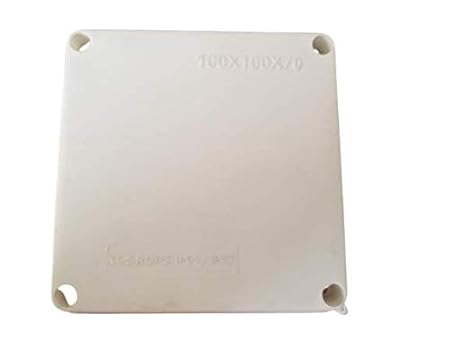 KAMCON? Waterproof PVC Square Junction Box for CCTV Cameras IP65/IP67 Size 100 X 100 X 70 (1, 100 X 100 X 70)