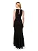 Adrianna Papell Women's Ruffle Crepe Halter Gown, Black, 16