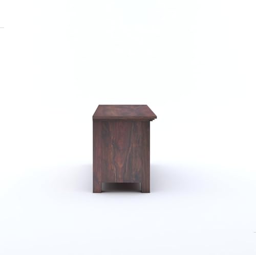 Image of Solid Rosewood Sheehsam TV Entertainment Unit| TV Stand Table| Sideboard Cabinet| Wooen TV Cabinet with Storage for Living Room & Office -Walnut1