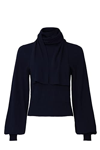 See By Chloé Rent The Runway Pre-Loved Blue Knit Bow Sweater, Blue, X-Small #TOP29