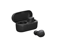 Yamaha TW-E3C True Wireless Earbuds with Multipoint Connectivity, Long Battery Life and Listening Care, Black
