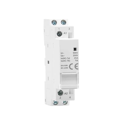 Din Rail �ƒ�p�R���^�N�^ AC24V 48V 110V 220V 2P 25A 2NO 50/60Hz AC �R���^�N�^(�J���[: 2P 25A 2NO 110VAC)(2p 25a 2no 24vac)