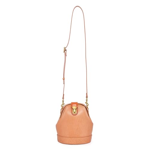 Image of OLD TREND Doctor Bucket Crossbody Handbag | Luxurious and Versatile Bag for Women | Genuine Cowhide Leather