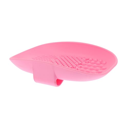 FOMIYES Makeup Brush Cleaning Mat and Silicone Brush Scrubber Pad Pink Suitable for Personal and Professional Use