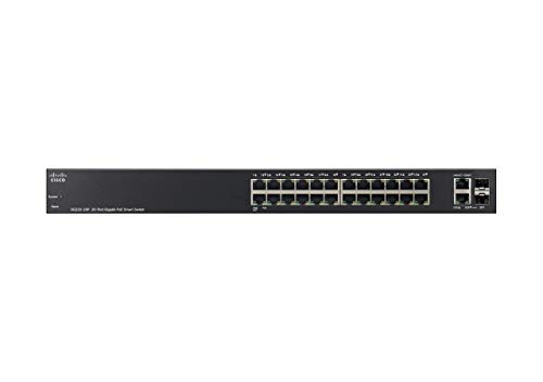 Cisco Sg220-26P Smart Switch | 26 Gigabit Ethernet (Gbe) Ports | 2 Gigabit Ethernet Combo Mini-Gbic Sfp | 180W Poe | Limited Lifetime Protection (Sg220-26P-K9-Na) #TOP1