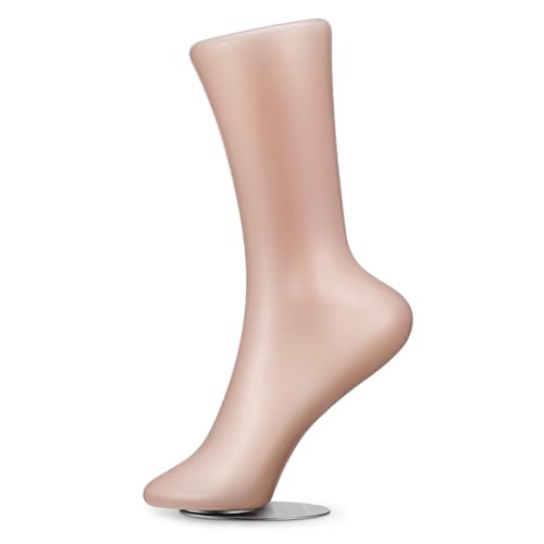 TEHAUX Foot Shape Anklet Display Mold Magnetic Sock Model for Women's Shoes Support