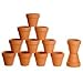Mini Terra-Cotta Clay Pots, Small 2.5" Bulk 12 Count Set (1 Dozen Pots)