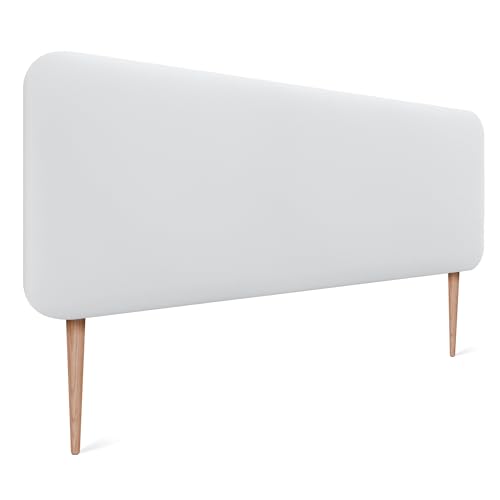DHOME Cabecero Tapizado Liso Redondeado