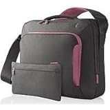 Belkin F8N077-SGF-DL 17-Inch Energy Collection Messenger Bag (Gray/Flamingo Pink)