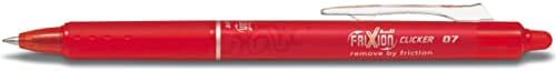 Pilot FriXion Clicker Fine Rollerball Pen | retractable tip | Line thickness 0.7 mm (Medium).