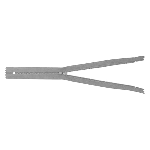 Image of Mandala Crafts 60 PCs Gray Closed-End 20 Inches Nylon Zippers for Sewing