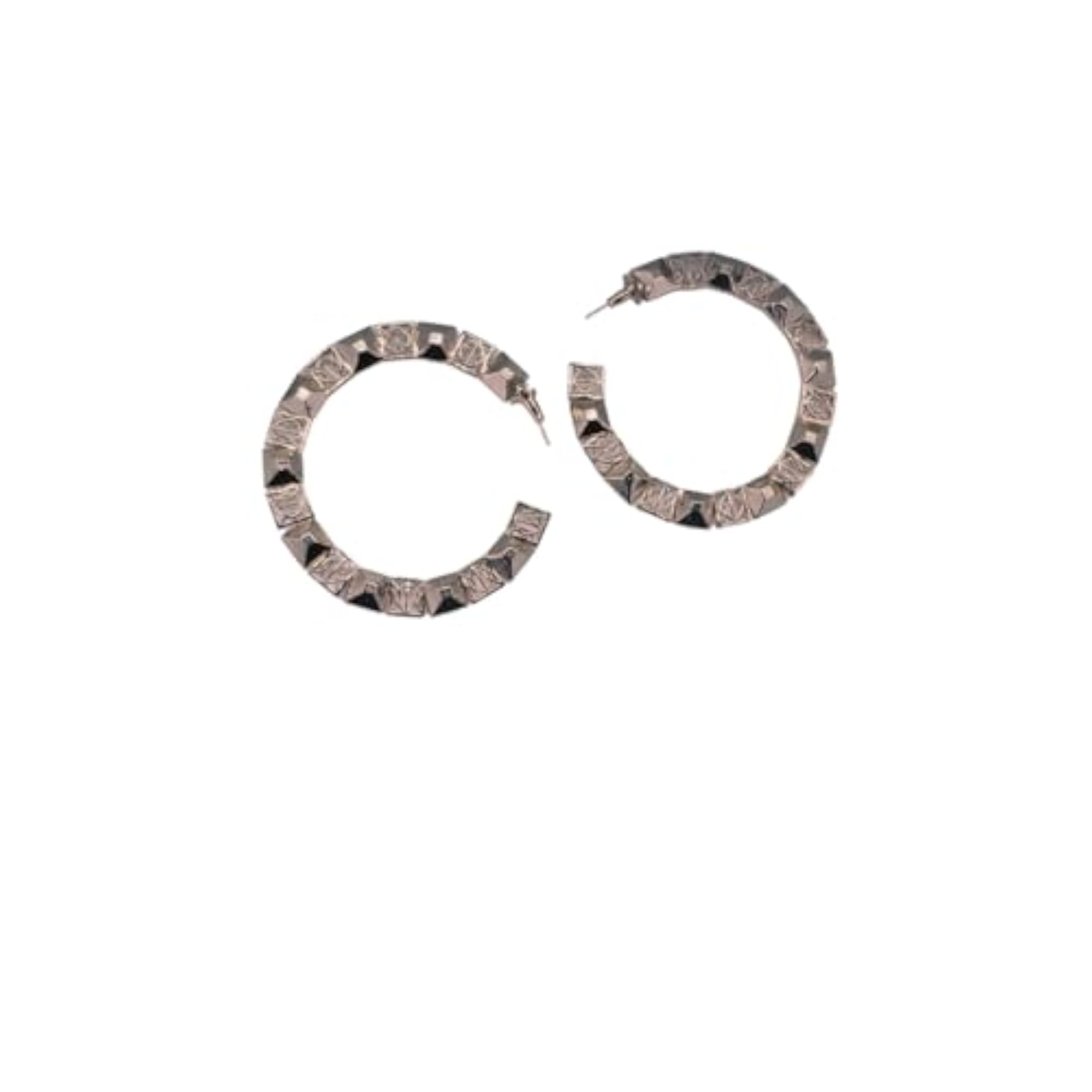 Spaced Hoops Big Earrings, Stylish Design