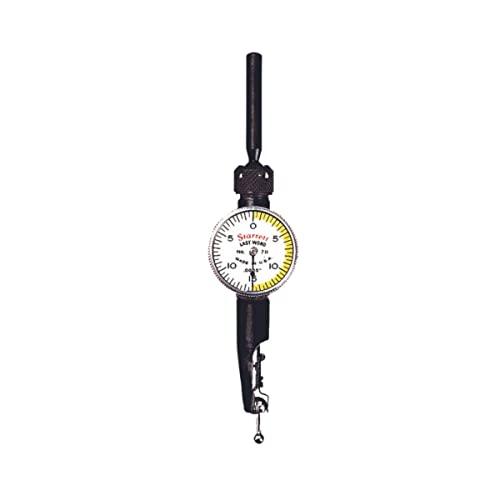 Indicador de prueba de carátula Starrett 711LPSZ de 0,0005 pulgadas con accesorios