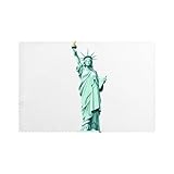Les 6 sets de table WHJDPP colorés motif statue de la Reine Liberty Prints pour table de salle à manger sont fabriqués à partir de fibre de polyester de haute qualité, assurant qu'ils sont épais, robustes et très durables pour une utilisation durable dans divers environnements tels que les hôtels, les maisons et les banquets, avec une excellente résistance à l'usure qui empêche les dommages causés par un usage quotidien et maintient leur aspect impeccable au fil du temps.