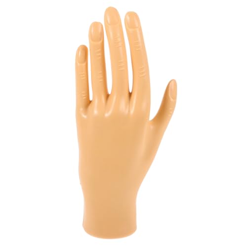 Ipetboom Práctica De Manicura Mano Protésica Uña Del Dedo Del Pie Clavo Pegatinas Modelos Consejo Falso Gel Mano Simulada Para Uñas Acrílicas Manos De Práctica De Uñas Caucho