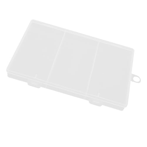 Housoutil Separate Storage Box Paper Clip Storage Desk Organizer Multi-use Small Items Case Lightweight Portable Present for Friends