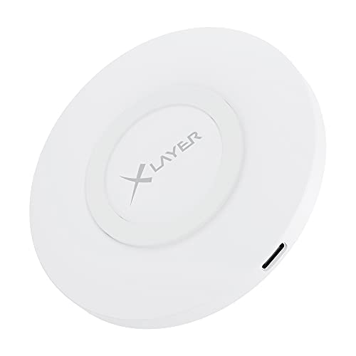 XLayer Caricabatterie Wireless Charging Pad Basic 10W Certificato Qi Bianco