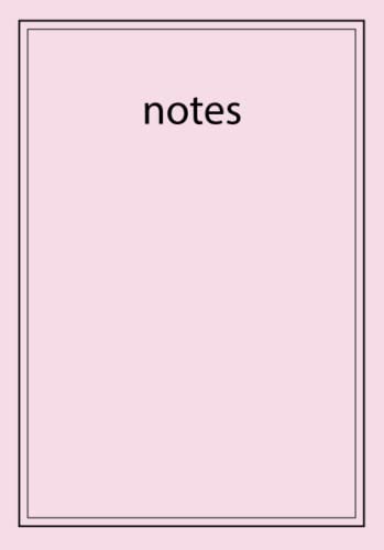 My Notes A5, 100 Page, 1 Notebook Pink