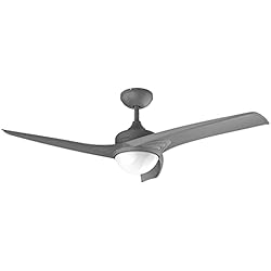 Ventilador Techo Verano Invierno Cecotec Ventilador de Techo con Mando a Distancia, Temporizador y Luz LED EnergySilence Aero 560. 60 W, 132 cm de Diámetro, 3 Aspas, 3 Velocidades, Función Invierno, Diseño en gris