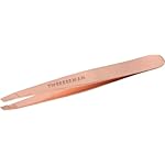 Tweezerman Stainless Steel Slant Tweezer - Eyebrow Tweezers for Women and Men (Rose Gold)