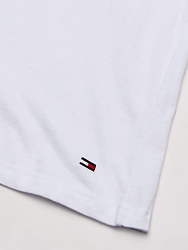 Tommy Hilfiger Men's Undershirts Multipack Cotton Classics Slim Fit Crew T-Shirts, White, Medium #TOP1