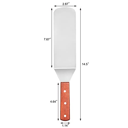 New Star Foodservice 36336 Wood Handle Flexible Grill Turner/Spatula, 14.5-Inch #TOP1