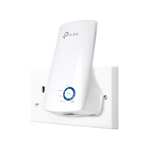TP-Link WiFi Extender, WiFi Booster, WiFi Range Extender Repeater, Internet Booster with Ethernet Port, Expand Wider WiFi Coverage, App Control Easy Plug-in, UK Plug (TL-WA850RE)