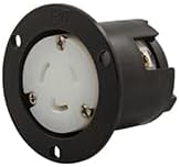 Cooper Wiring Devices CWL620FO Flanged Outlet 20A 250V 2P3W H/L BW